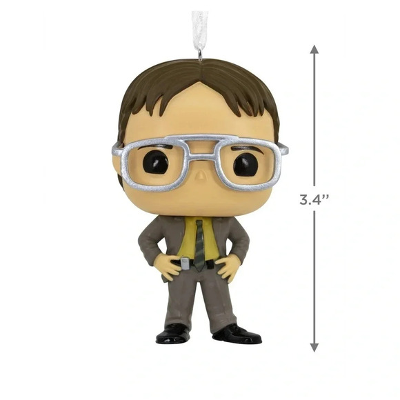 NEW Hallmark THE OFFICE - Dwight Schrute  - FUNKO POP! Fun Christmas Ornament - Picture 3 of 10